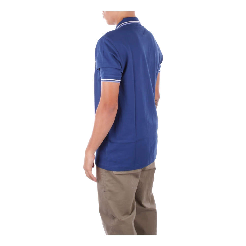 Fred Perry Logo Zijknoop Polo Shirt Blue Heren
