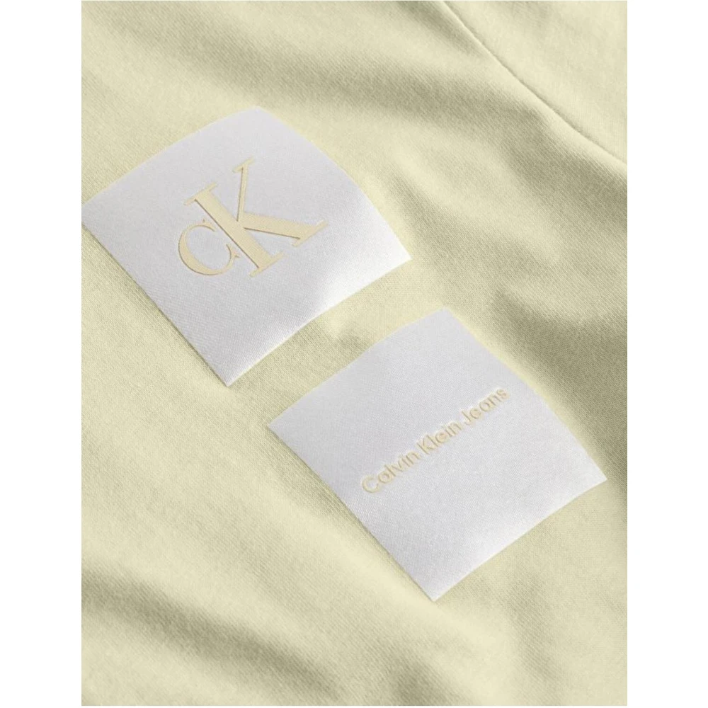 Calvin Klein Groene Satin Boxes T-shirt Green Dames