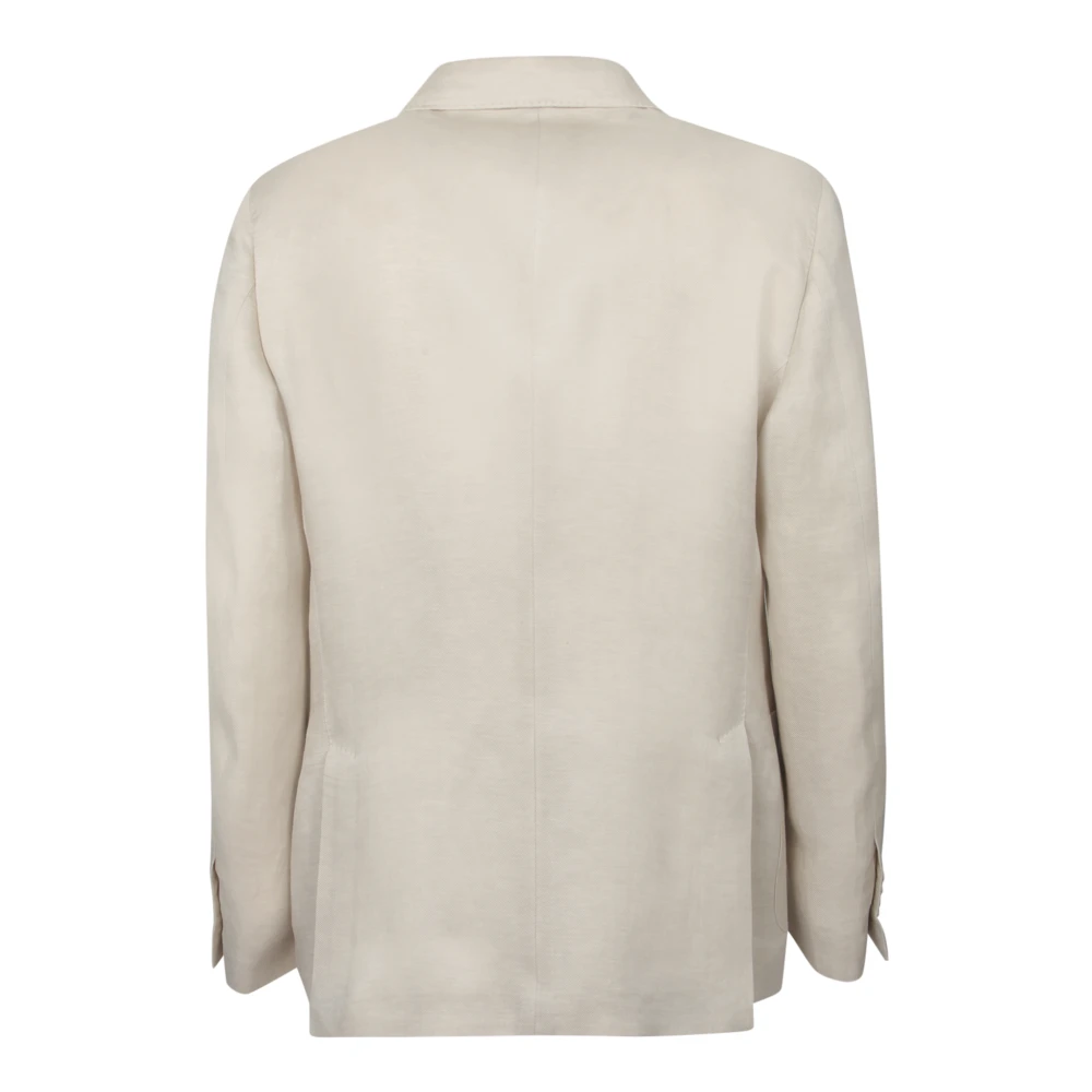 Lardini Beige Blazer Klassiek Elegant Zakken Statement Beige Heren