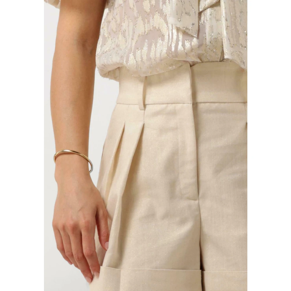 Josh V Leonie Shorts voor zomerse stijl Beige Dames