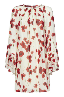 robe-blanche-a-imprime-floral-evasee
