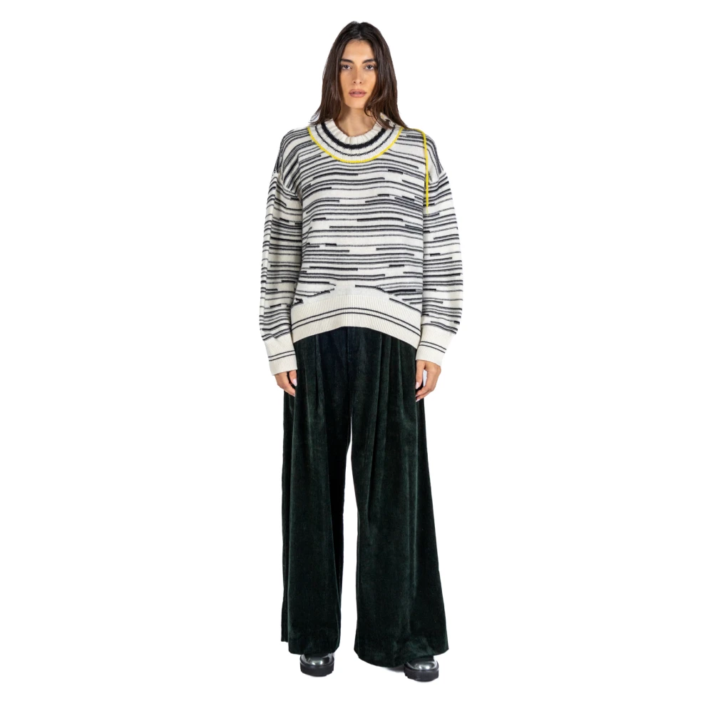 Phisique du Role Multicolor Jacquard Gebreide Trui Multicolor Dames
