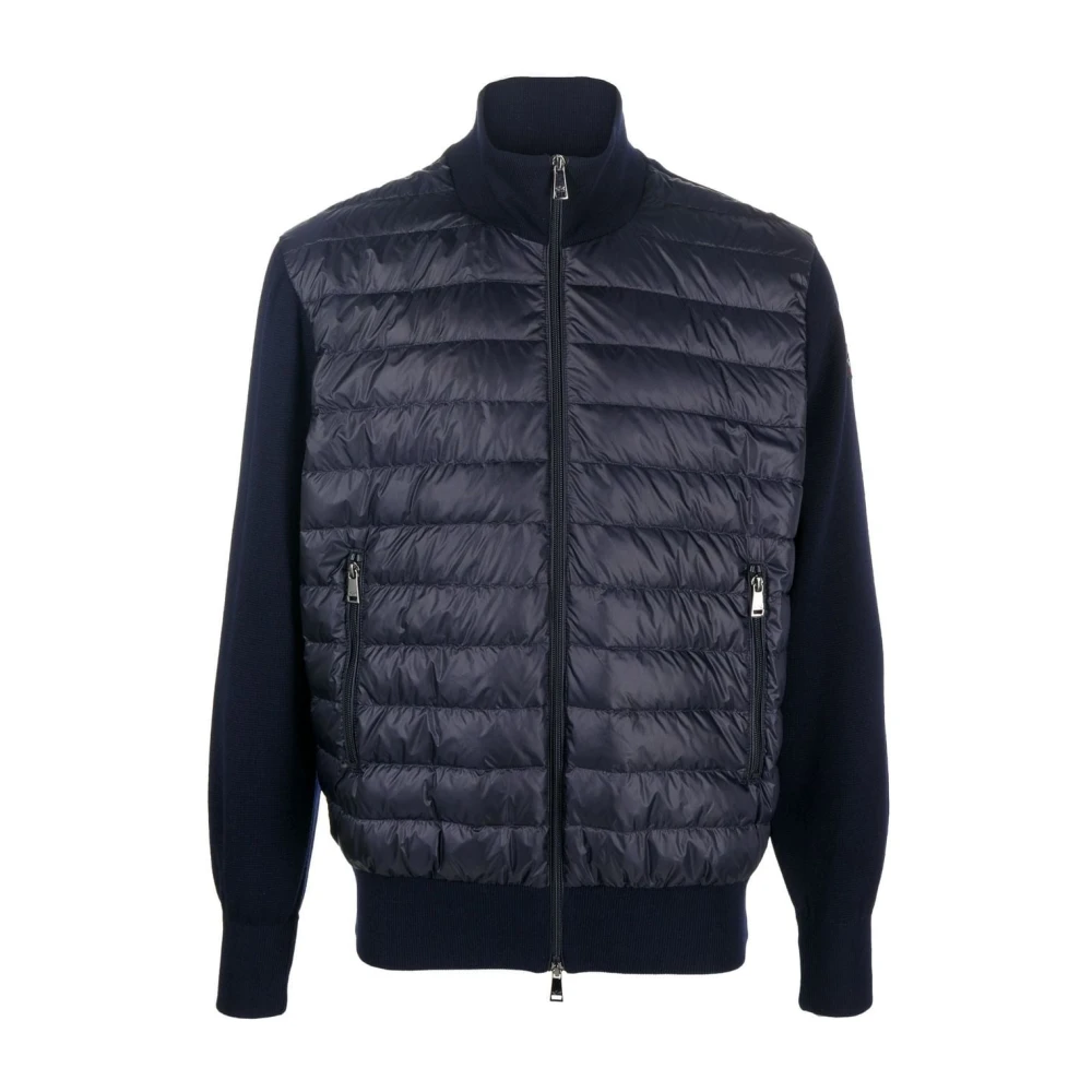 PAUL & SHARK Hybride Full Zip Jas in Lana Blue Heren