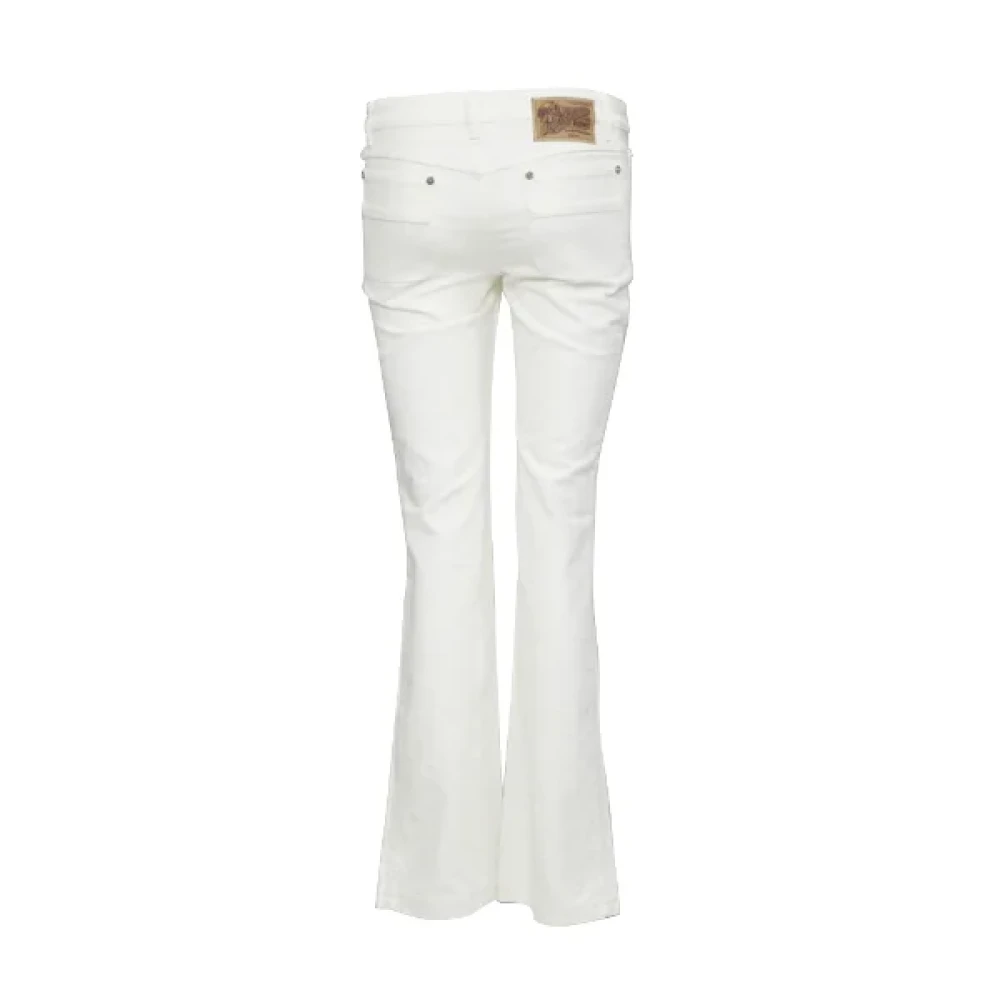 Louis Vuitton Vintage Pre-owned Cotton jeans White Dames