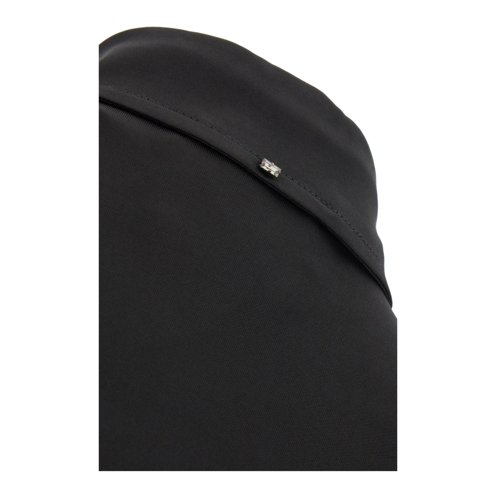 SPORTMAX Stijlvolle Top met Maglie Design Black Dames