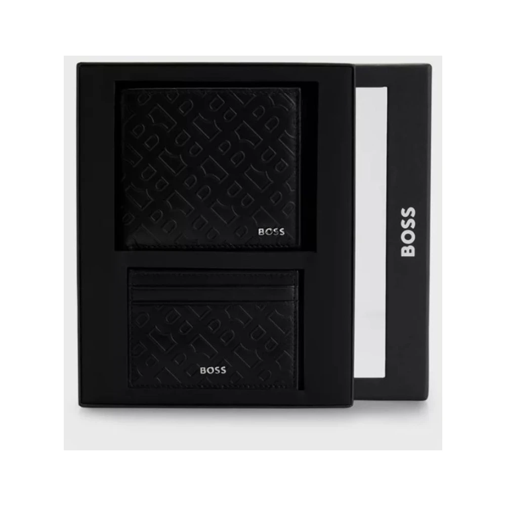 Hugo Boss Herenzakportemonnee en Kaarthouder Set Black Heren