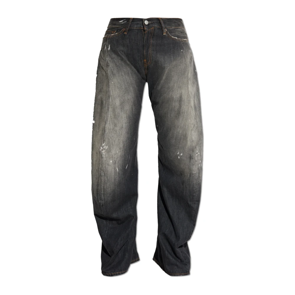 Acne Studios Women's Black 2006F Loose Fit Jeans