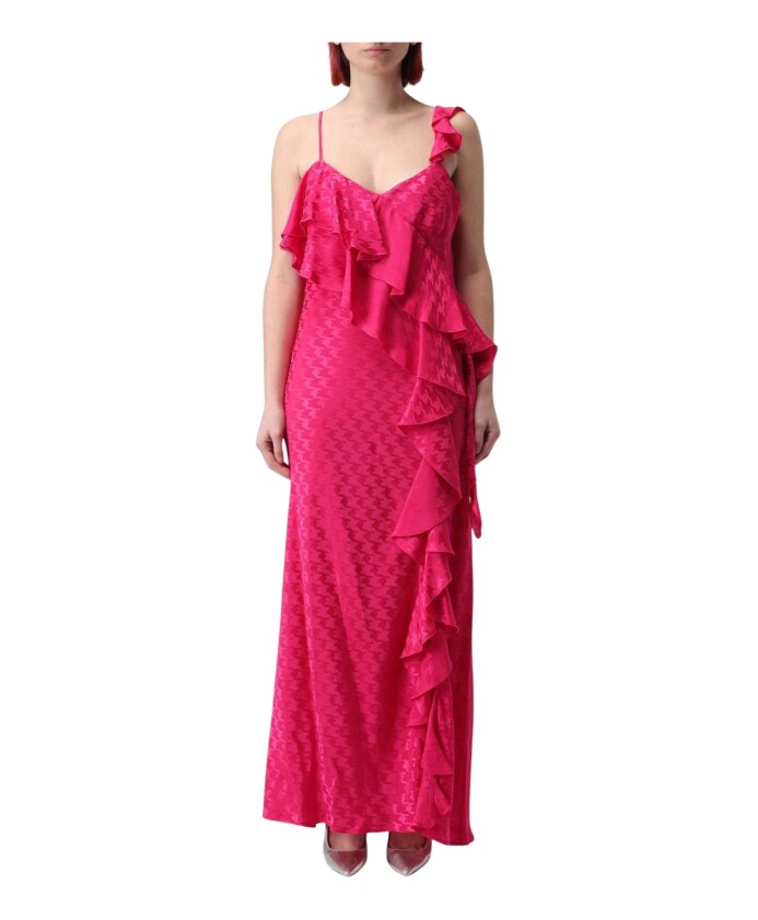 robe-longue-fuchsia-a-volants