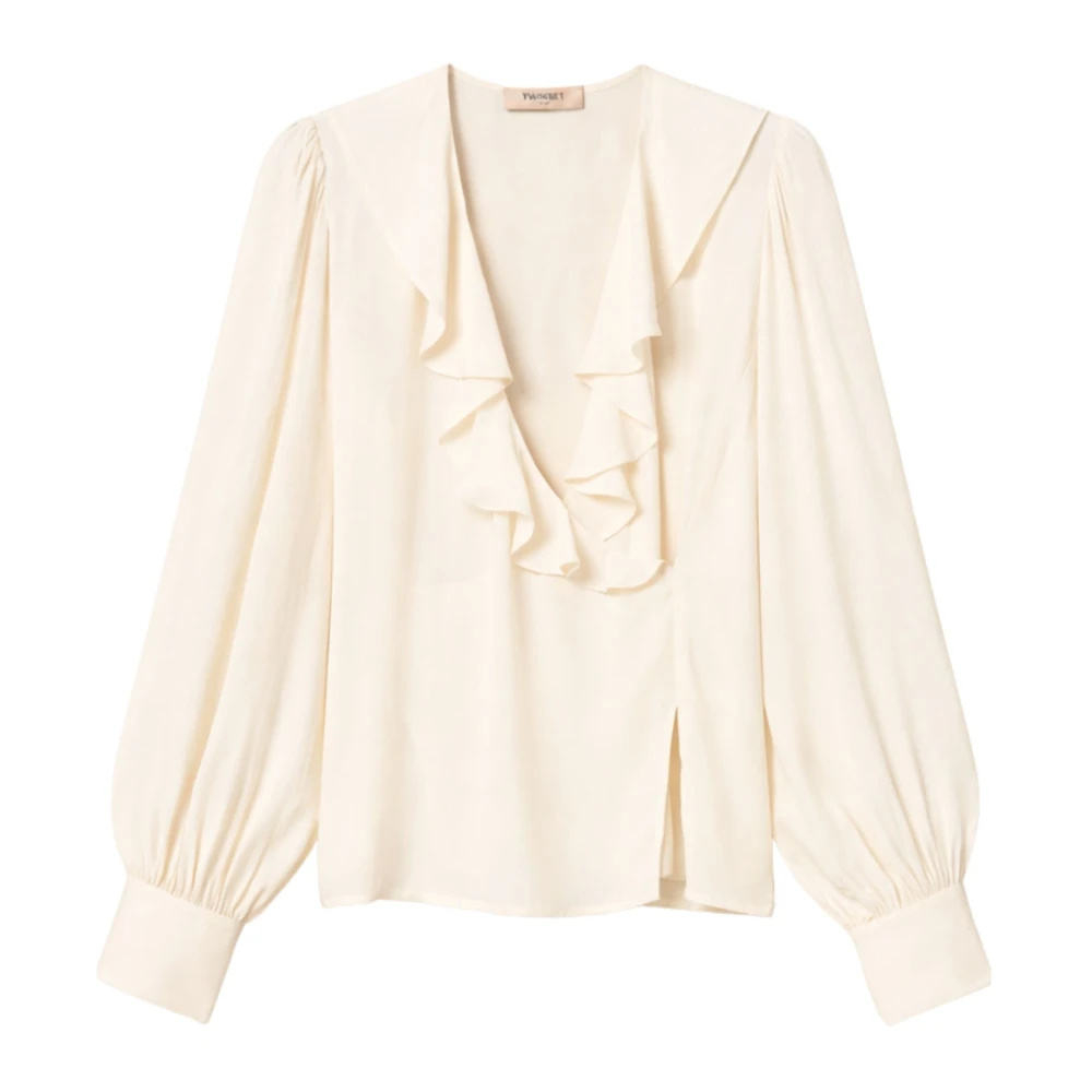 Twinset Women's Beige Blouse - Blouses - L - Blouses & Shirts