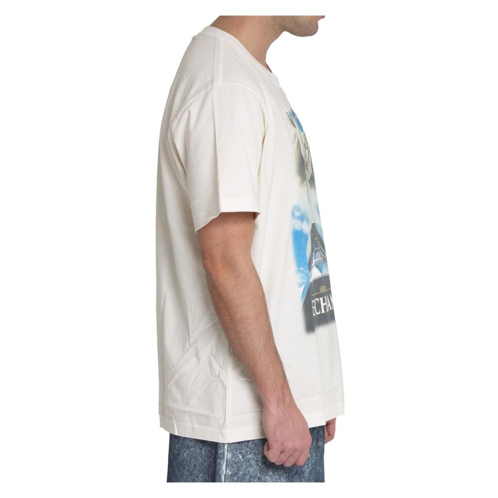Doublet Android Print Tee in Wit White Heren