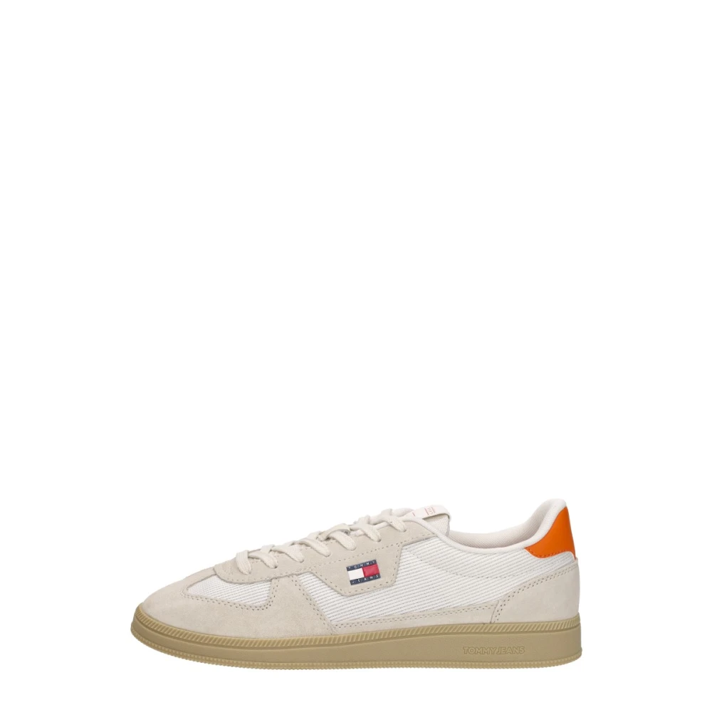 Tommy Hilfiger The Greenwich Edge Mix Material Sneakers Heren Schoenen Wit