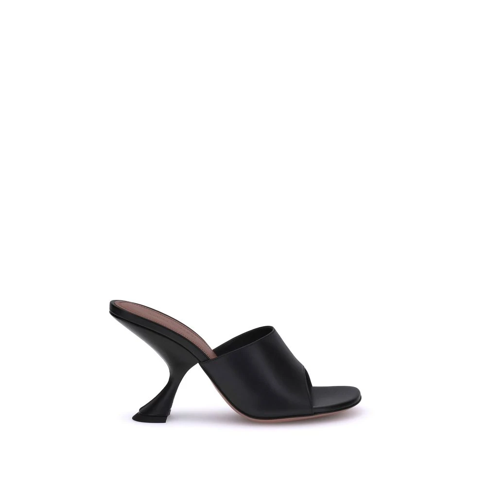 Amina Muaddi Vrouw Zwart Taylor Sandalen