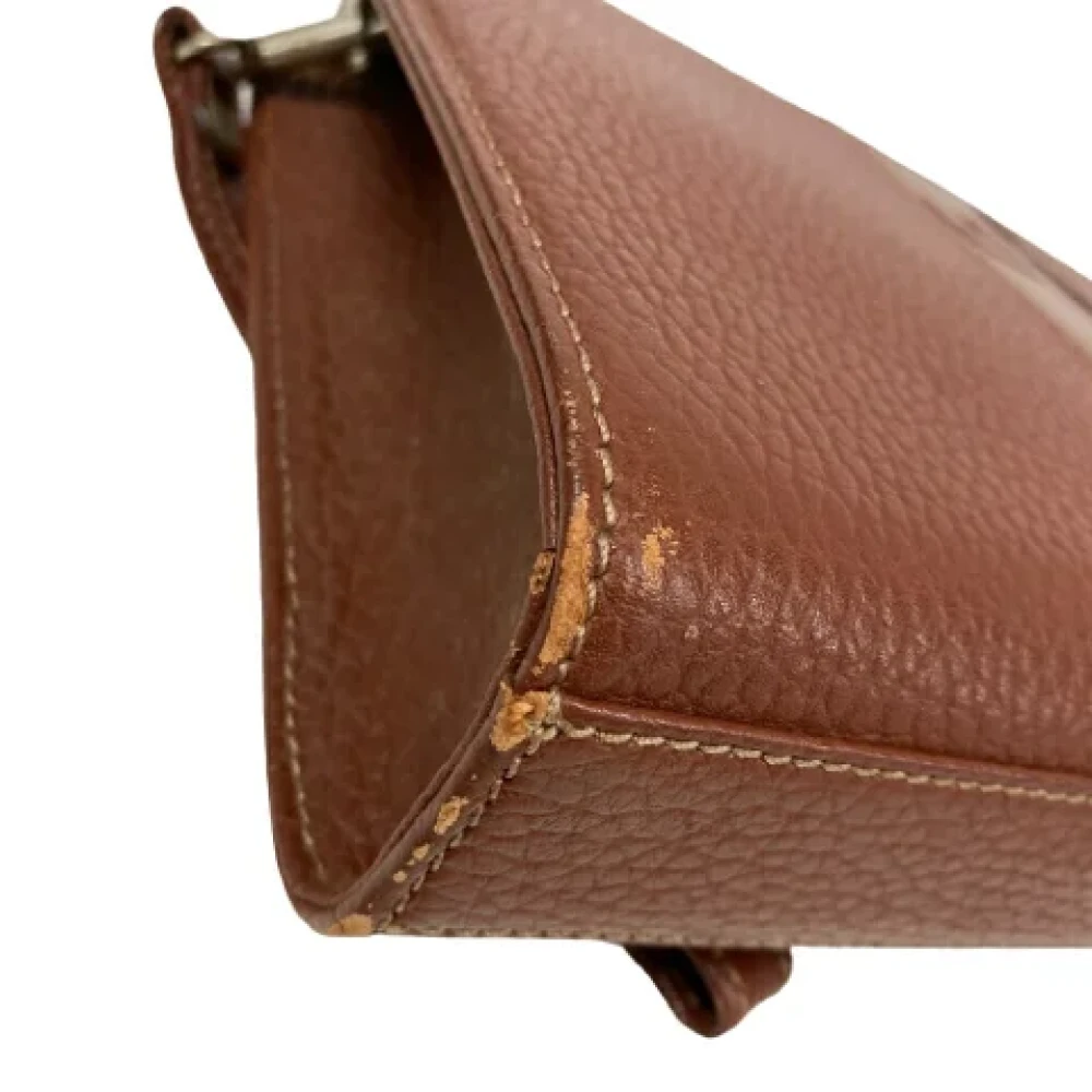 Burberry Vintage Pre-owned Leather clutches Brown Dames