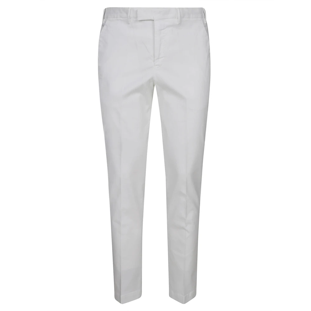 PT Torino Elegante Torino Broek voor Formele en Casual Gelegenheden White Heren