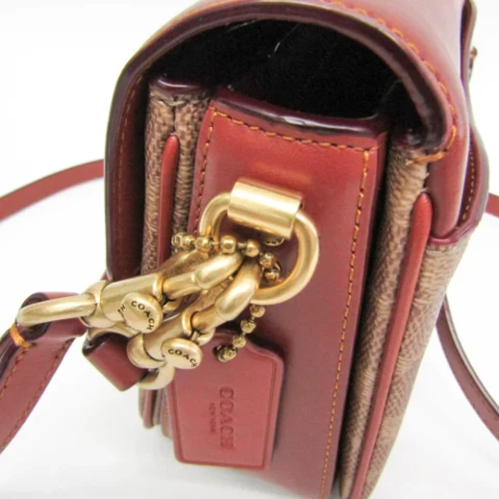 Coach Pre-owned Canvas handbags Beige Dames