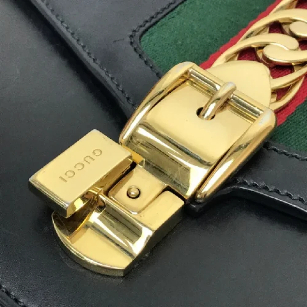 Gucci Vintage Pre-owned Leather gucci-bags Black Dames