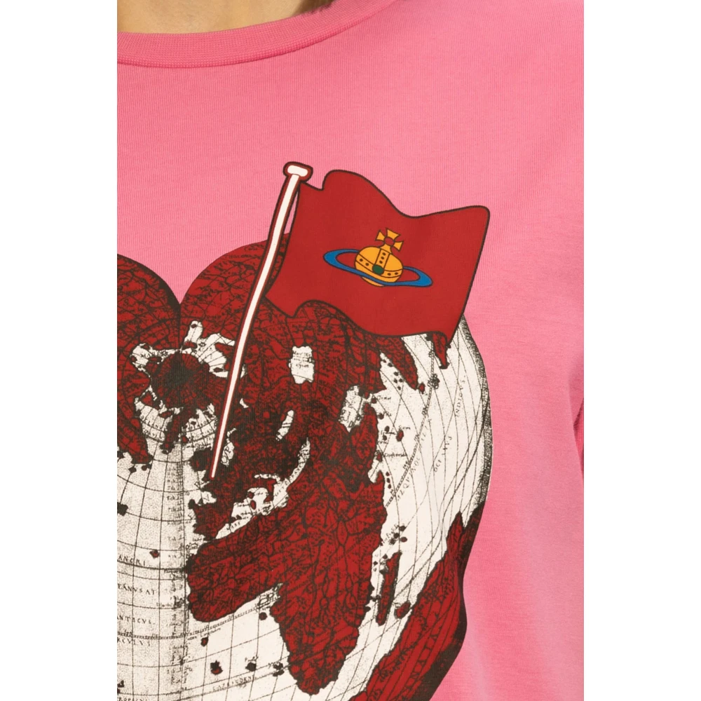 Vivienne Westwood Bedrukt T-shirt Pink Dames