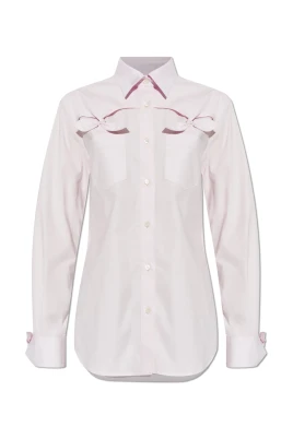 Skjorta med dekorativa rosetter