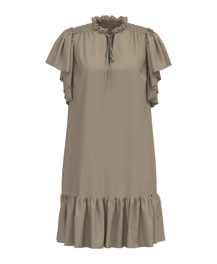 robe-a-volants-avec-encolure-en-v