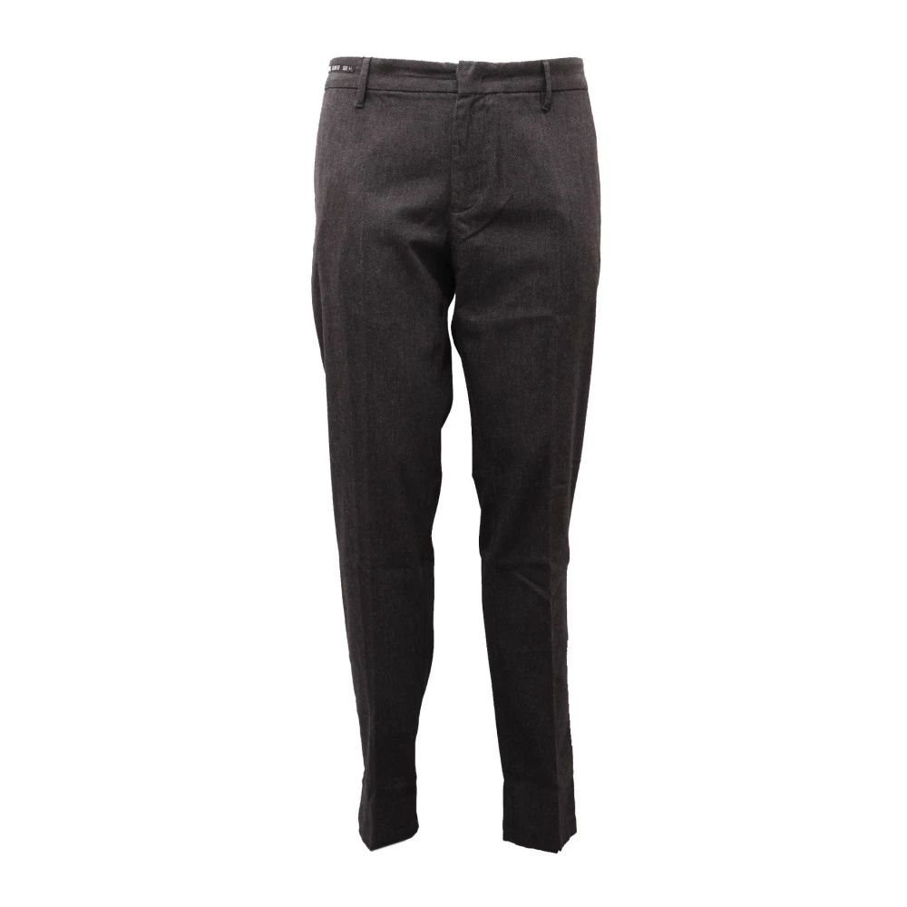 Armani Men's Black Slim Fit Melange Trouser - Slim-Fit Trousers - Xl - Trousers