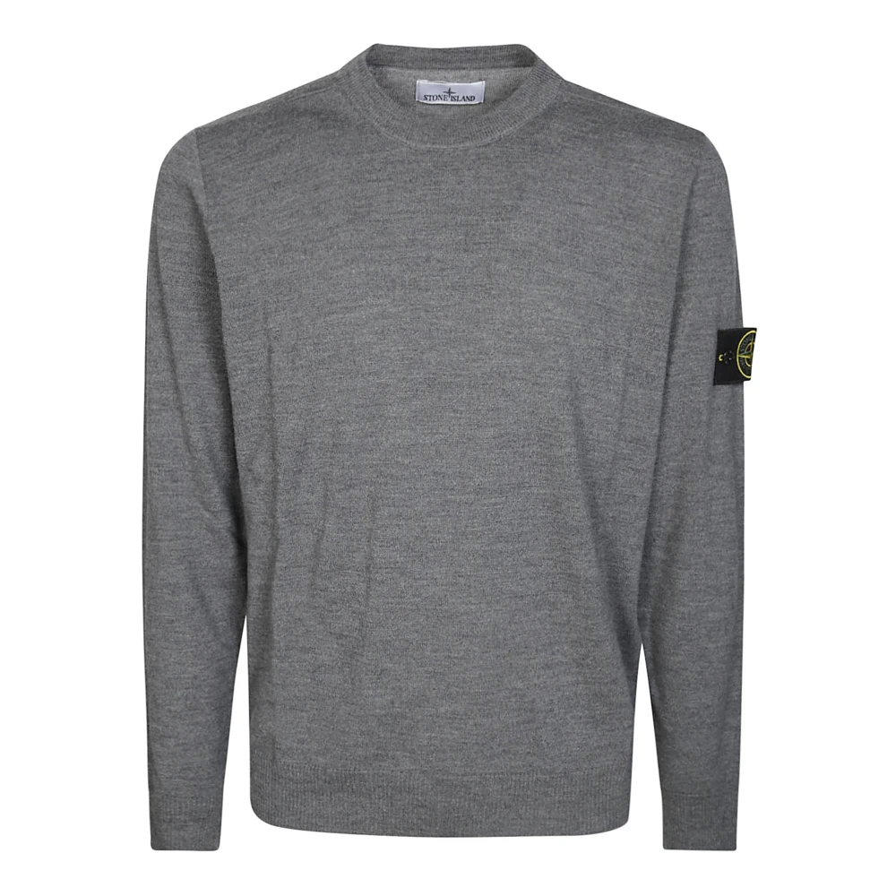 Stone Island Merinoull Hals Tröja Gray, Herr