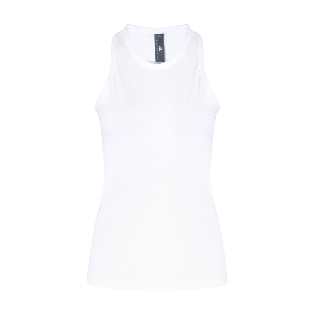 Adidas by stella mccartney Witte Rib Tank Top White Dames