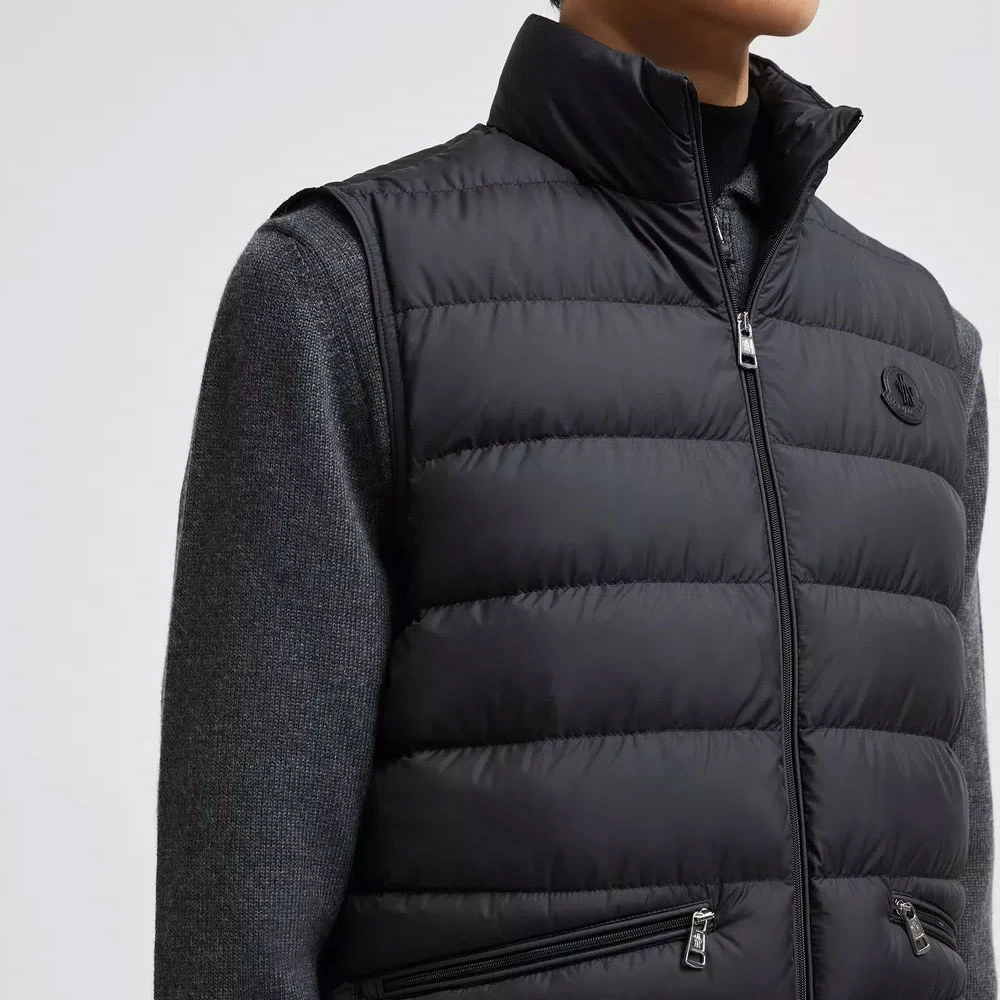 Moncler Klassieke Zwarte Donsvest Black Heren
