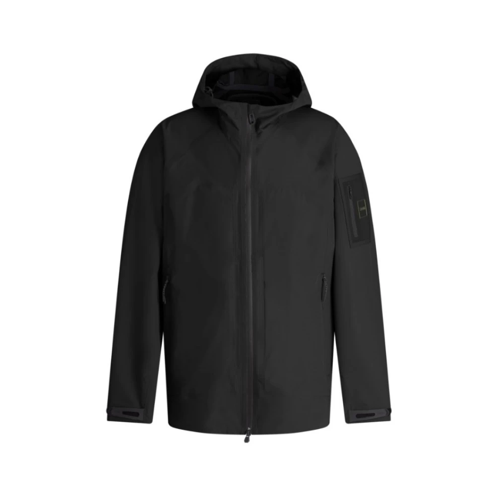 Hugo Men's Black Ow Tour Rain Coat Hd - Rain Jackets - M - Jackets