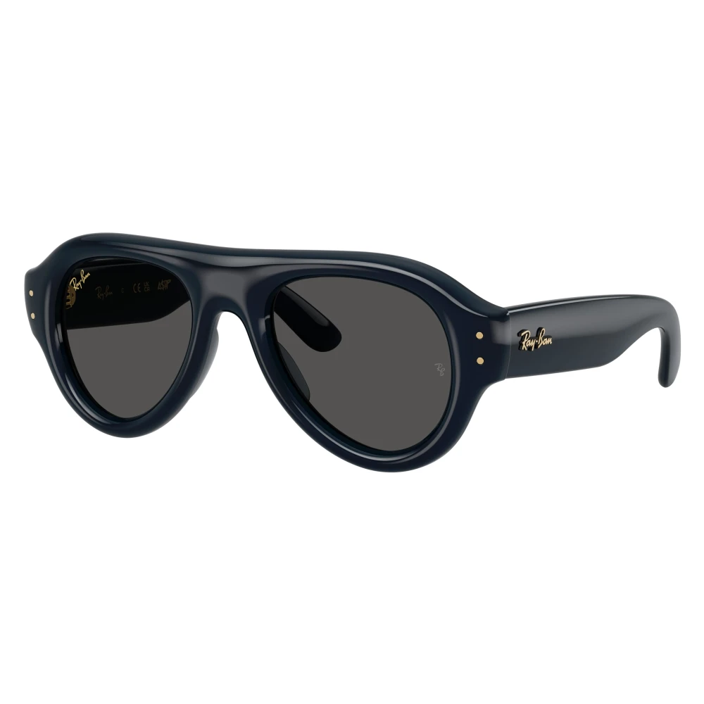 Ray - Ban Unisex Grey Ray - Ban Rb4925 689587 Sunglasses Nylon Blue Pilot Normal - Image 5