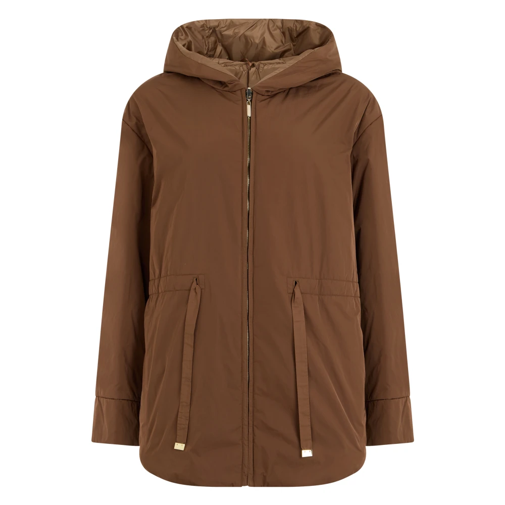 Max Mara - Chaqueta Acolchada Con Capucha - Jackets - Mujer - Marrón - Xs