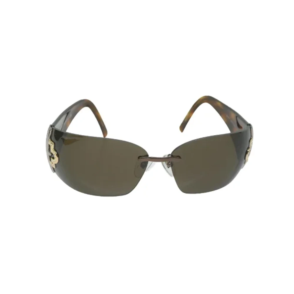 Bvlgari Vintage Pre-owned Plastic sunglasses Brown Dames