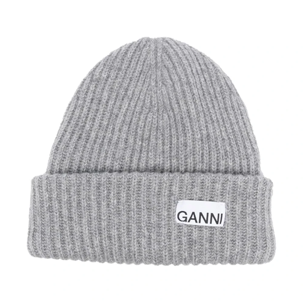 Ganni Grijze Stijlvolle Hoeden Gray Dames