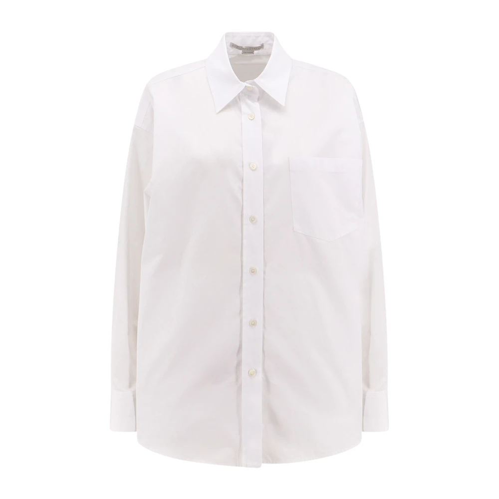 Stella Mccartney Witte Oversized Shirt Puntkraag White Dames