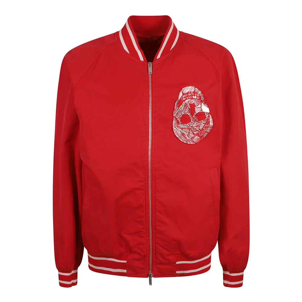 Alexander mcqueen Oversized Bomber Jassen Red Heren