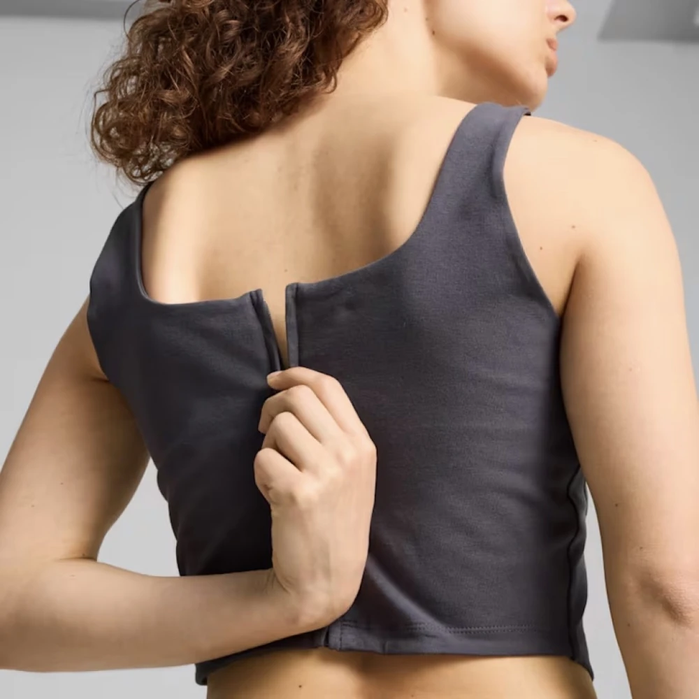 Puma Corset Shirts voor een Gedurfde Look Gray Dames