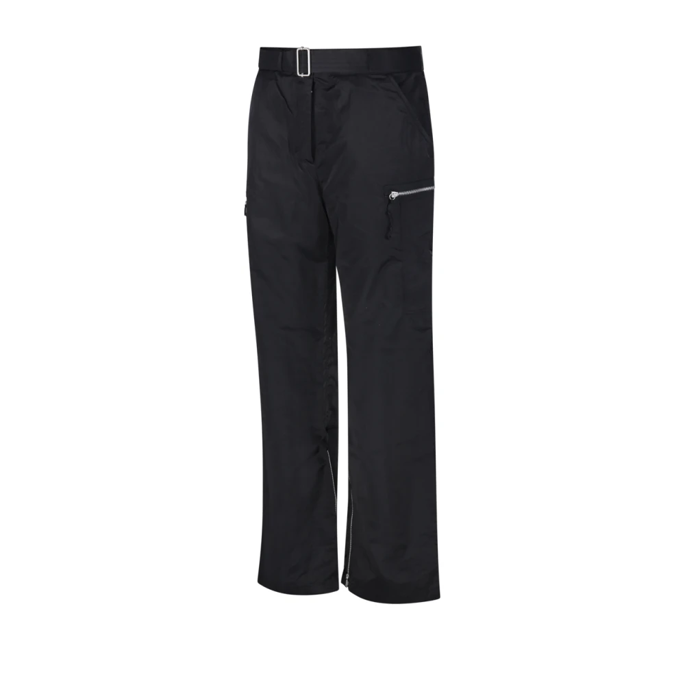 Our Legacy Zwarte Hoogglans Sateen Pilot Broek Black Dames