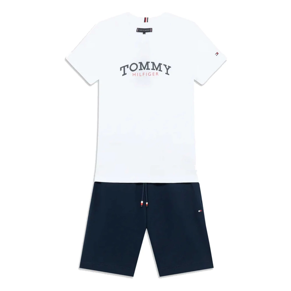 Tommy Hilfiger Boys Multicolor Kids Sets, 5 Y, Logo T-Shirt & Short Set