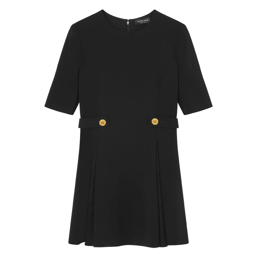 Versace Elegante Zwarte Jurk voor Vrouwen Black Dames