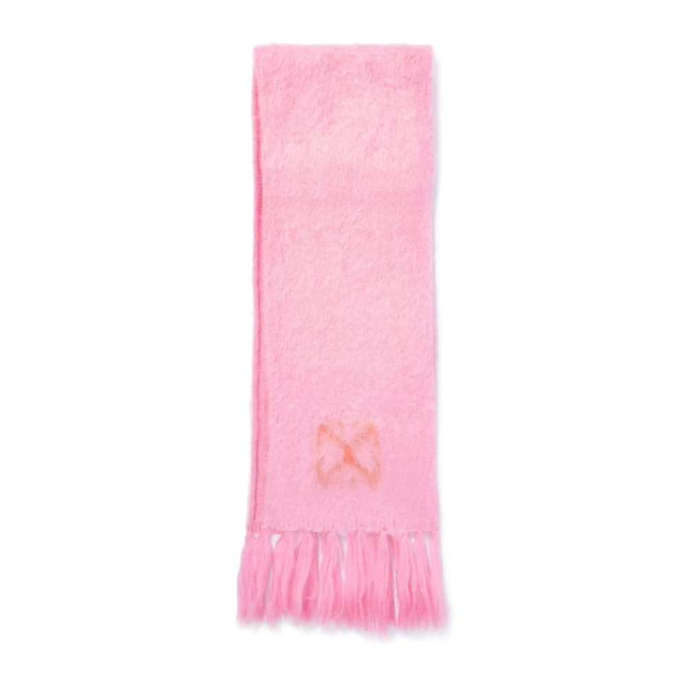 Off White Roze Sjaal Collectie Pink Dames