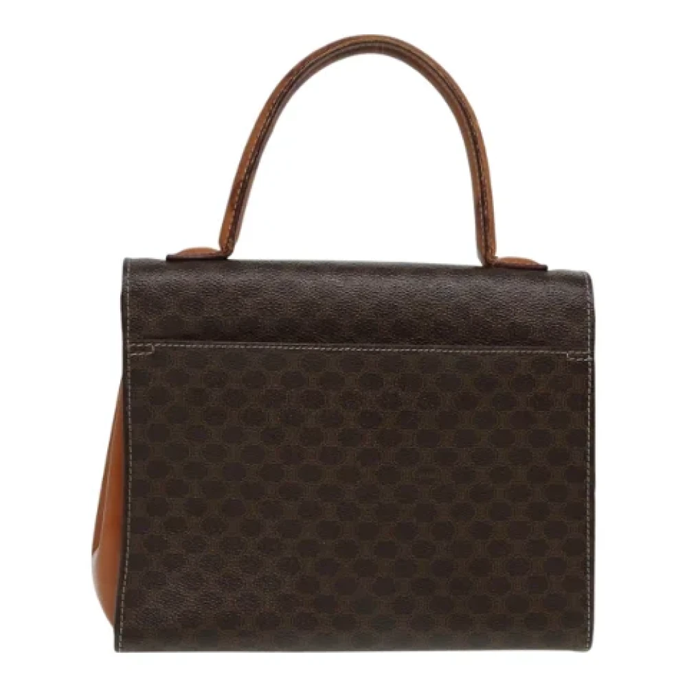 Celine Vintage Pre-owned Leather handbags Brown Dames