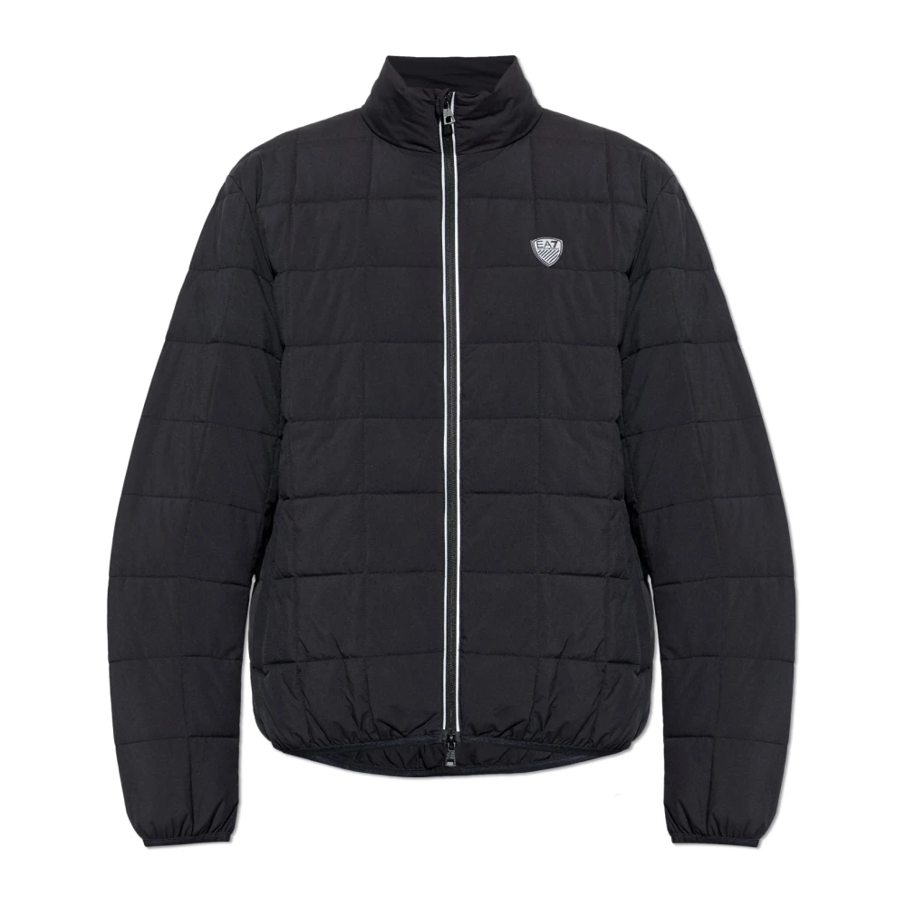 Emporio Armani Ea7 Mannelijk Zwart Quilted Jacket