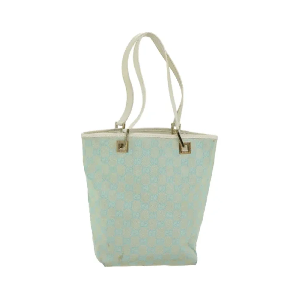 Gucci Vintage Pre-owned Canvas handbags Blue Dames