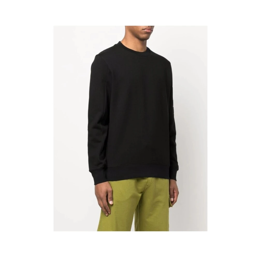 C.P. Company Diagonal Raised Fleece Sweatshirt Black Heren