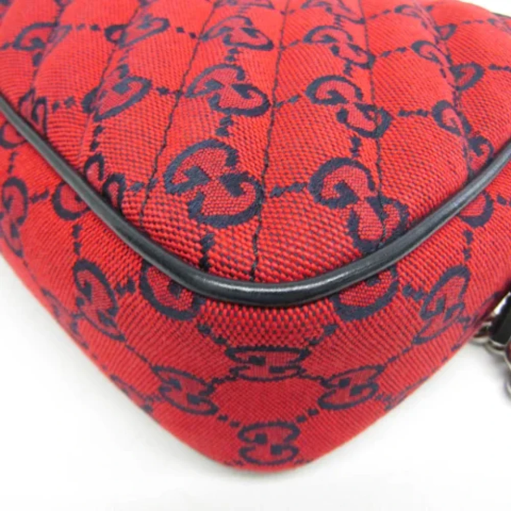 Gucci Vintage Pre-owned Fabric gucci-bags Red Dames