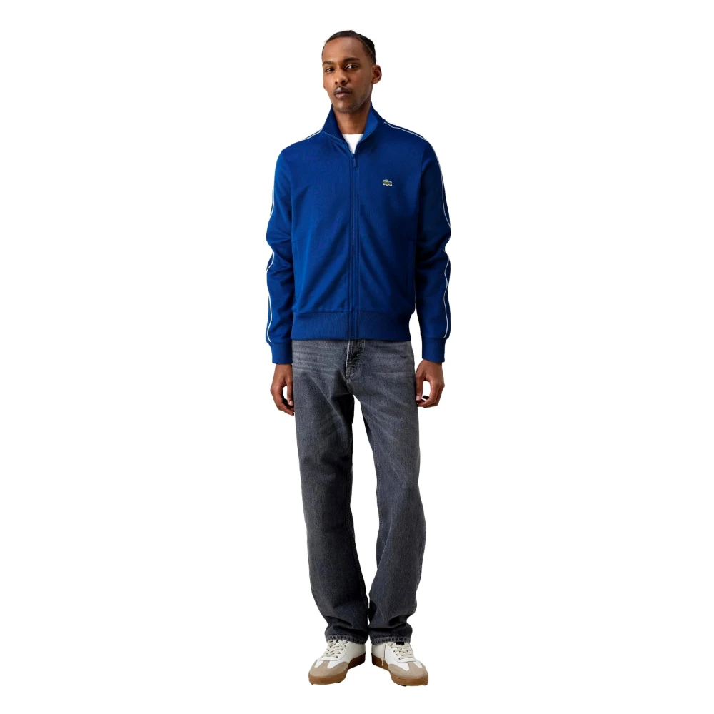 Lacoste Royal Paris Gestreepte Jas Blue Heren