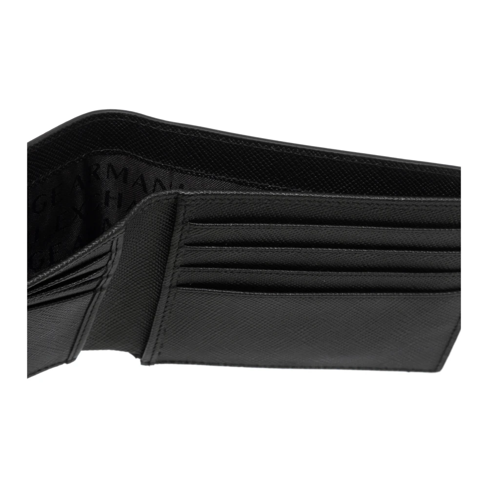 Armani Exchange Eenvoudige portemonnee met kaartsleuven Black Heren