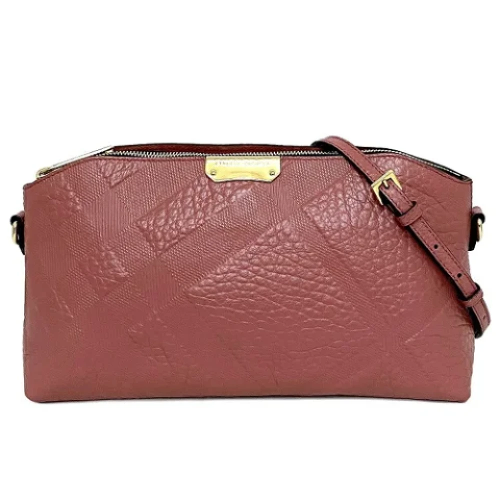 Burberry Vintage Pre-owned Leather shoulder-bags Pink Dames