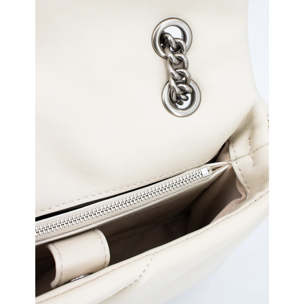 pinko Gewatteerde Love Birds Mini Tas White Dames