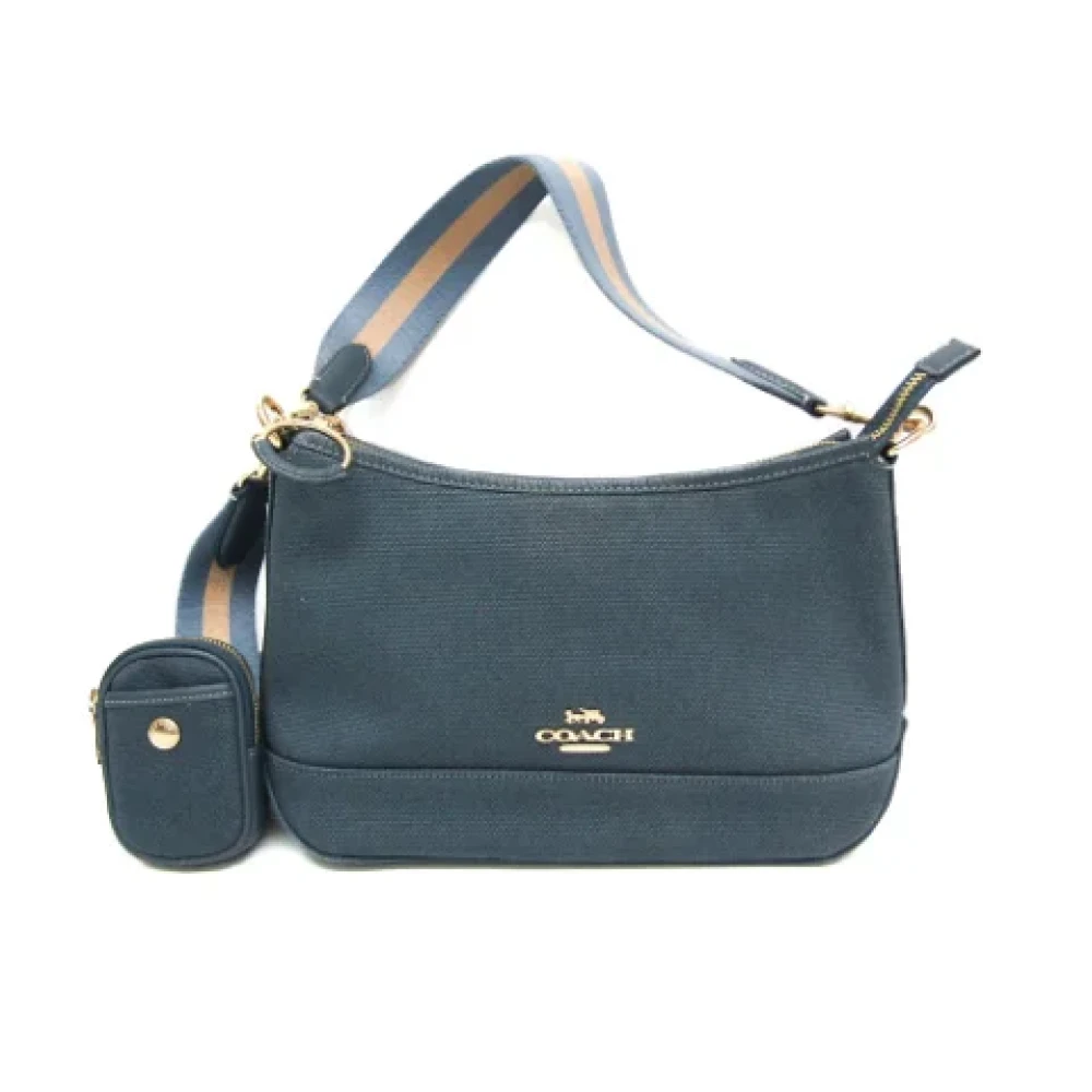 Coach Pre-owned Canvas handbags Blue Dames