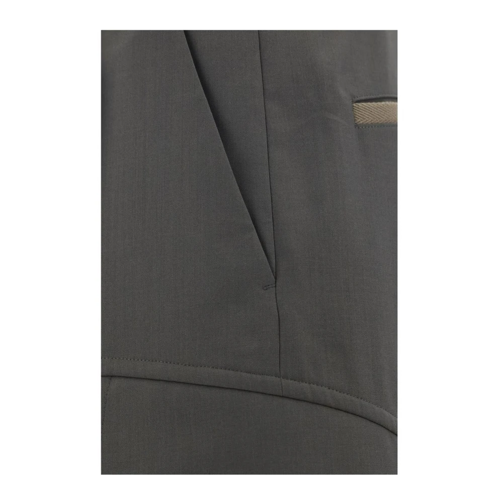 Sacai Verstelbare broek met meerdere zakken Green Heren